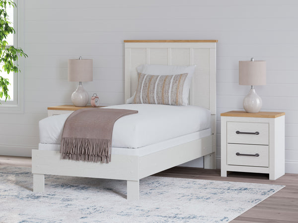  while the clean-lined panel headboard enhances its charming appeal. Looking for furniture that offers a peaceful escape from your daily routine? T