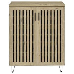 Brixton - 2-Door Entryway Shoe Storage Cabinets White Oak