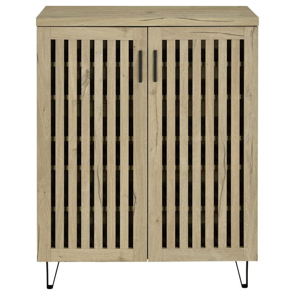 Brixton - 2-Door Entryway Shoe Storage Cabinets White Oak