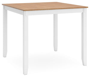 Gesthaven - Natural / White - Dining Room Counter Table Set (Set of 5)