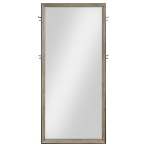  washed oak frame provides a neutral and versatile accent that complements various decor styles. Four integrated cloth