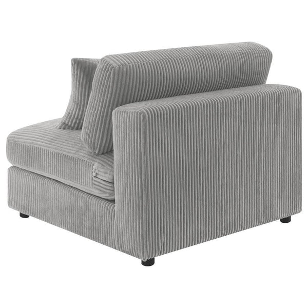 Blaine - Upholstered Armless Chair - Fog