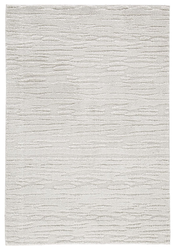 Machine tufted high-low abstract design in shades of gray.<br/><br/><b>Product Features</b><ul><li>Made of polypropylene</li><li>Machine tufted high-low pile</li><li>19mm pile</li><li>Backed with latex</li><li>Spot clean only</li><li>Rug pad recommended</