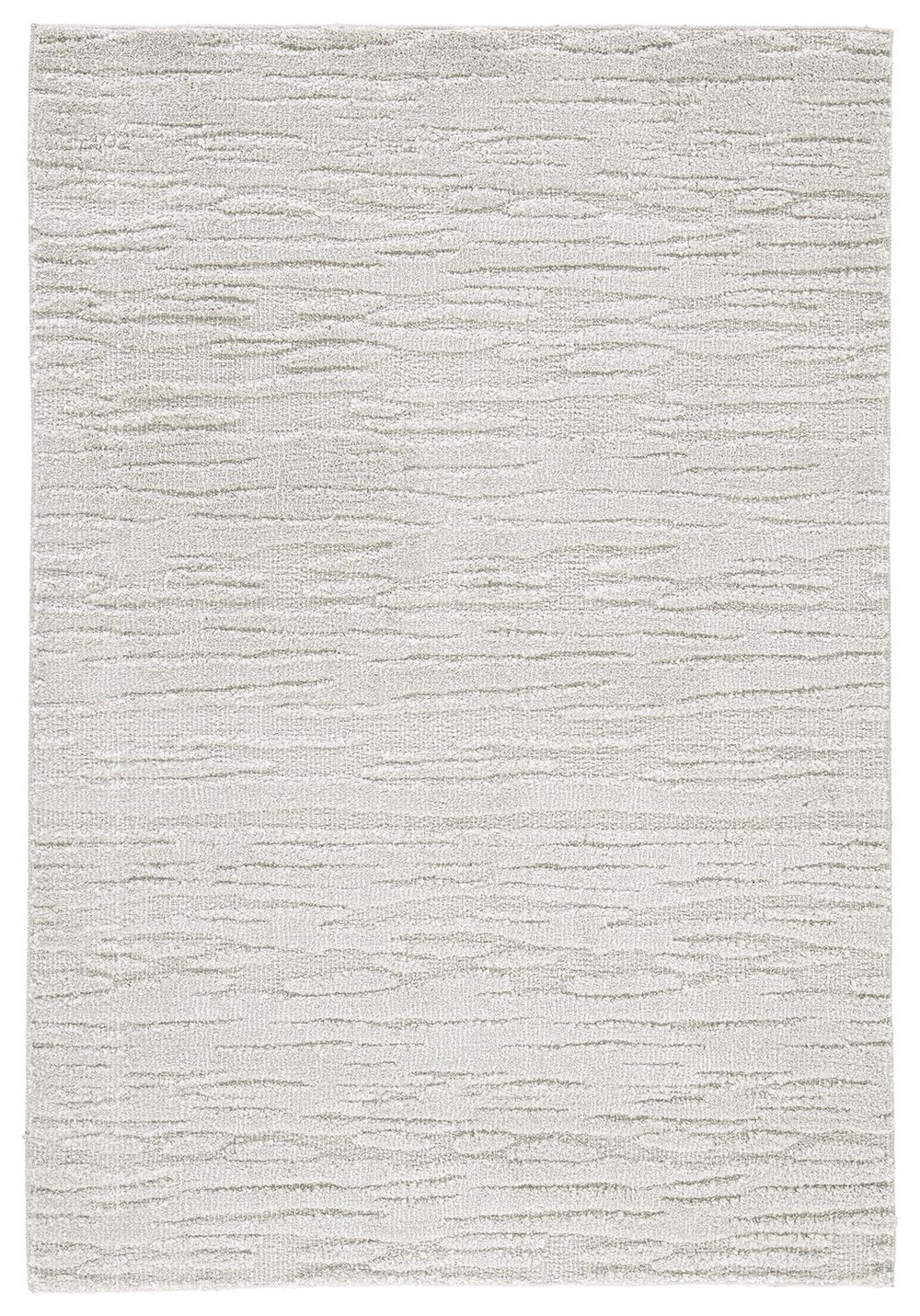 Machine tufted high-low abstract design in shades of gray.<br/><br/><b>Product Features</b><ul><li>Made of polypropylene</li><li>Machine tufted high-low pile</li><li>19mm pile</li><li>Backed with latex</li><li>Spot clean only</li><li>Rug pad recommended</