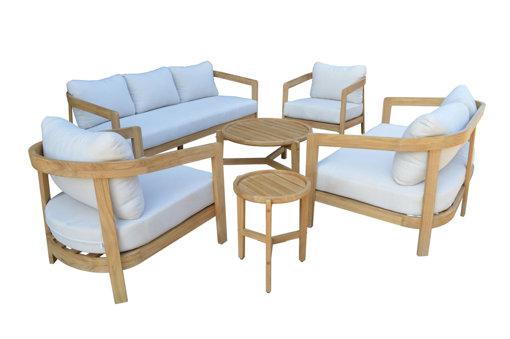 The Wesley Patio End Table combines strength and style, making it a functional and attractive piece for any outdoor setting. Crafted from FSC-Certified Acacia solid wood, it delivers exceptional durability and natural resistance to the elements, ensuring 