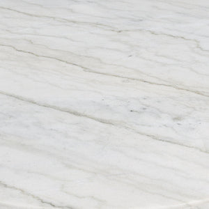 Zaidee - Coffee Table With Marble - Nickel
