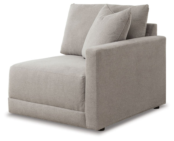This right-arm facing corner chair is made with polyester/cotton/nylon upholstery. Fully finished on all sides, it pairs with other items in the series to make a modular sectional.<br><br><b>Additional Dimensions</b><br><ul><li>Seat depth: 27-"</li><li>Se