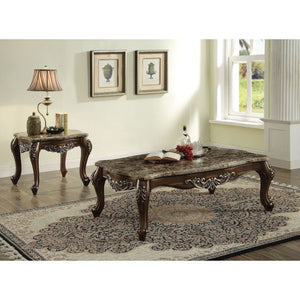 KD, Square Leg End Table (No Storage) â€¢ Scalloped Marble Top: Real Marble & MDF â€¢ Wooden Apron with Hand-Brushed Motifs: Poplar Wood â€¢ Wooden Queen Anne Legs: Poplar Wood â€¢<br/><br/><b>Product Features</b><ul><li>Case: 1Pc/1Ctn</li><li>Finish: Mar