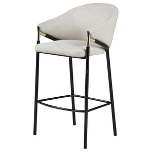 Chadwick - Fabric Upholstered Bar Chair (Set of 2) - Beige