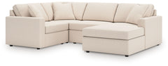 Looking cool and contemporary is great. But when it comes down to it, youâ€™re all about low-maintenance lounging. With the performance fabric on this sectional with chaise, cleaning spills is a breeze. And its customizable modular design caters to your e