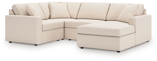 Looking cool and contemporary is great. But when it comes down to it, youâ€™re all about low-maintenance lounging. With the performance fabric on this sectional with chaise, cleaning spills is a breeze. And its customizable modular design caters to your e