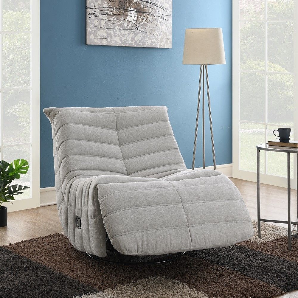 Talmon - Recliner With Swivel - Oyster