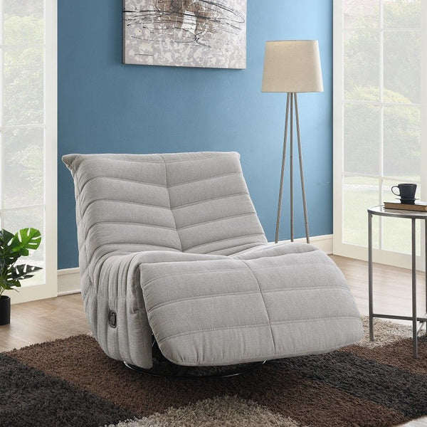 Talmon - Recliner With Swivel - Oyster