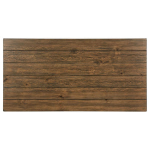 Payne - Wood Coffee Table With Shelf - Distressed Brown