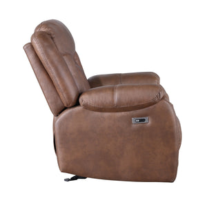 Morello - Glider Recliner With Power Footrest - Brown