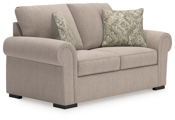 Looking for that perfect blend of timeless and cozy? This loveseat delivers both, with classic roll arms and soft chenille upholstery that feels like a warm hug. There-'s plenty of space to curl up with a good book or stretch out for an afternoon nap. Thi