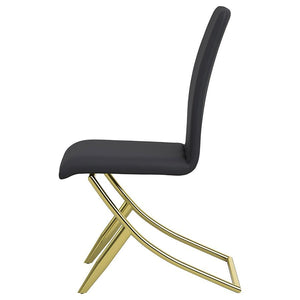 Carmelia - Upholstered Dining Side Chairs (Set of 4) - Black