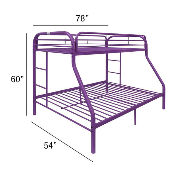 Tritan - Twin Over Full Bunk Bed - Purple