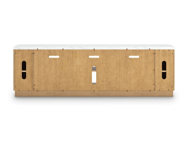 Camdill - Light Brown - XL TV Stand With Fireplace Option