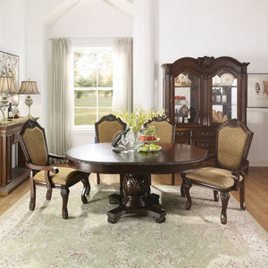 Chateau De Ville - Chair (2 Piece) - Fabric & Espresso