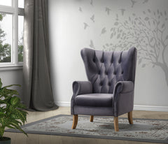 Wingback Club Chair, Tight Back & Seat Cushion (1+1) CONSTRUCTION] SEAT: Full Foam