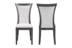 The Flair Dining Chair set combines durable craftsmanship and sleek, modern design to create an inviting and functional addition to your dining space. Expertly constructed from solid rubberwood, these chairs offer long-lasting stability and strength, ensu