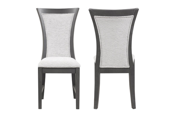 The Flair Dining Chair set combines durable craftsmanship and sleek, modern design to create an inviting and functional addition to your dining space. Expertly constructed from solid rubberwood, these chairs offer long-lasting stability and strength, ensu