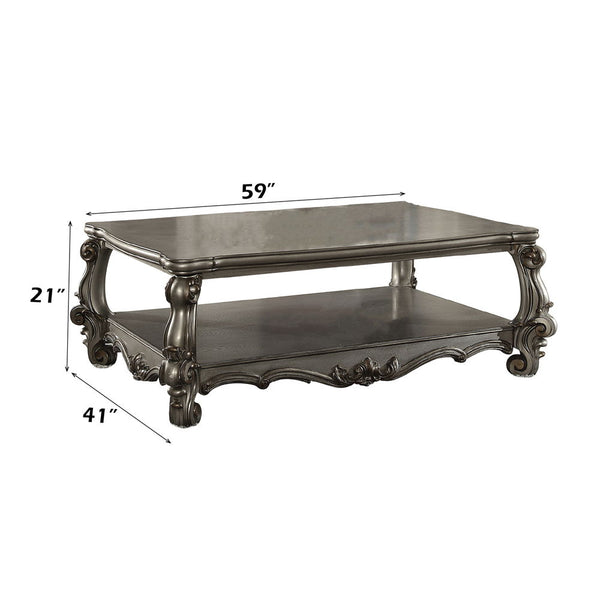 Versailles - Coffee Table - Antique Platinum