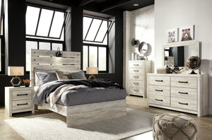 Cambeck - Whitewash - Full Panel Bed