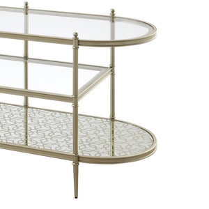 Zaba - TV Stand - Glass Top & Silver