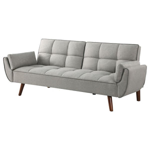 Caufield - Upholstered Tufted Convertible Sofa Bed - Gray