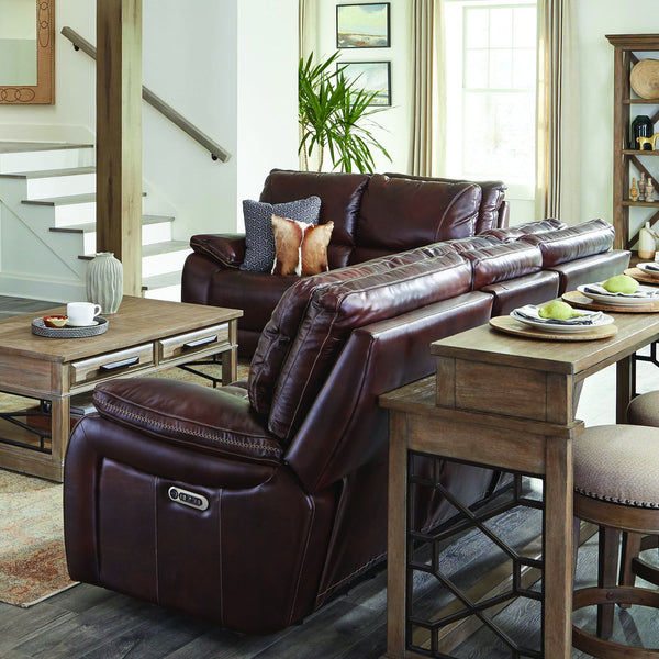 Vail - Power Reclining Sofa And Loveseat - Burnt Sienna