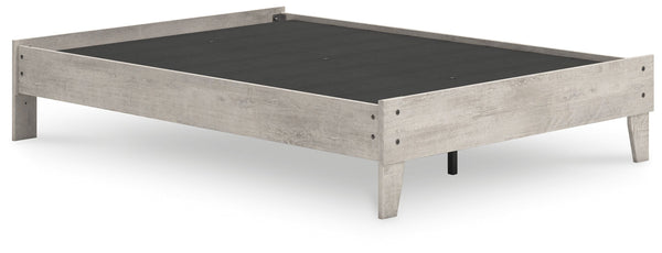 Shawburn - Whitewash - Platform Full Bed