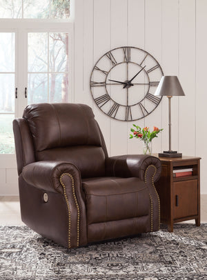  this power recliner cradles you from head to toe. You can easily control its reclining function with the touch of a button
