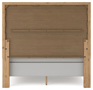 Galliden - Light Brown - Queen Panel Bed