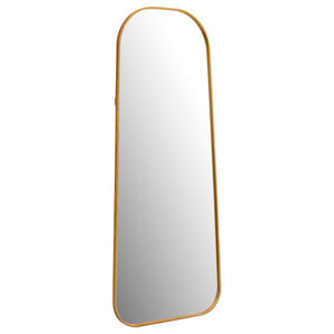 A fashion-forward look takes on simple style for perfect balance in a casual bedroom or dressing space. This floor mirror delivers a well-rounded design that dresses up or tones down a semi-formal or casual living area. A full-length design doubles the co