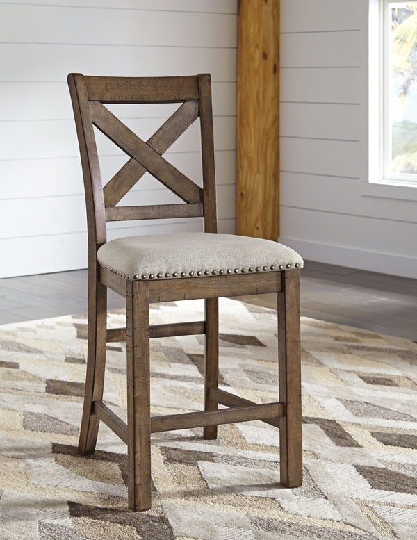  antiqued nailhead trim and textured polyester upholstery