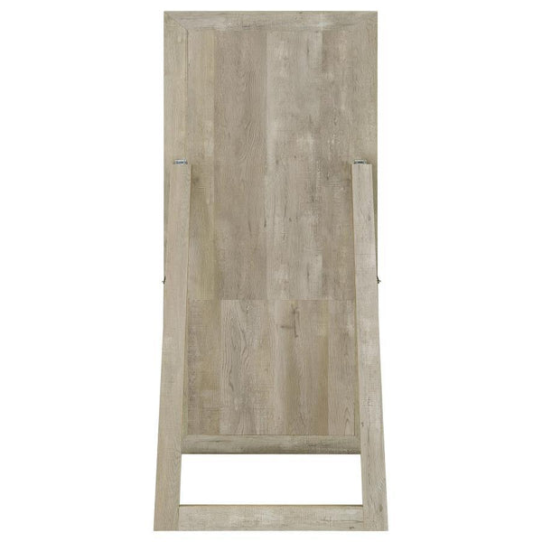 Cadence - Tempered Glass Full Length Mirror - Gray Washed Oak