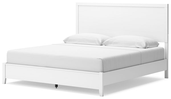 Binterglen - White - King Panel Bed