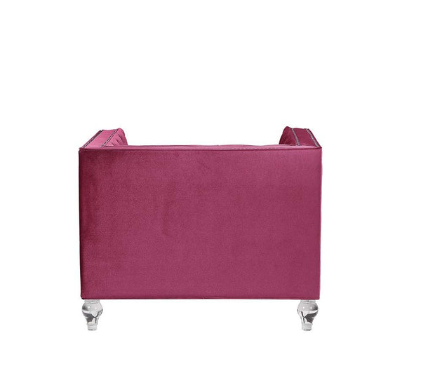 Heibero - Chair - Burgundy Velvet