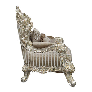  Fabric & Antique Gold Finish