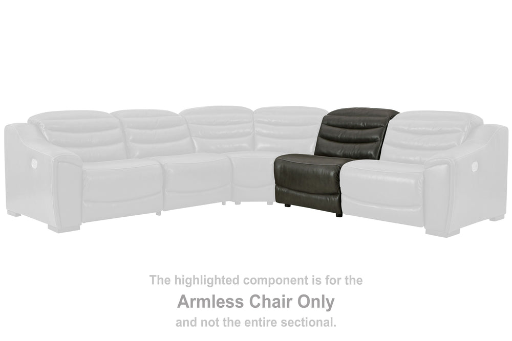 This item does not stand alone. It is compatible with other items in this series, sold separately.<br><br><b>Additional Dimensions</b><br><ul><li>Seat depth: 22-"</li><li>Seat height: 20-"</li><li>Fully reclined length: 65-"</li><li>Distance between recli