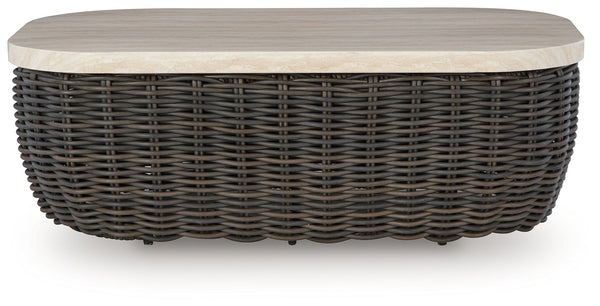  from rain to shine. With its marble-look aluminum top