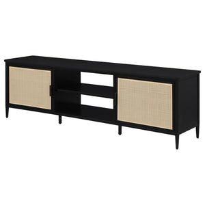 Amherst - 2-Door 70## Metal TV Stand Media Console - Black
