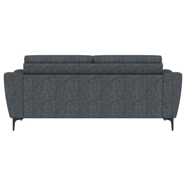 Nolan - Upholstered Sloped Track Arm Sofa - Charcoal