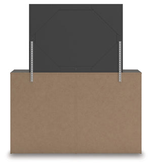Prendonea - Charcoal - Dresser and Mirror