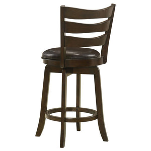 Murphy - Wood Counter Height Swivel Bar Chair - Dark Brown