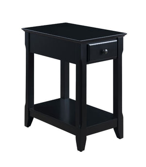 Classic and timeless without being garish. The wooden accent table shows it-'s elegant silhouette in a attractive finish. A storage drawer under the table top helps your hide odds and ends around the living area, with a bottom shelf for magazine or decora
