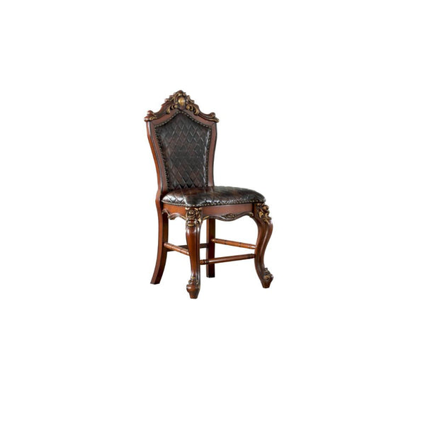 Picardy - Counter Height Chair (Set of 2) - Cherry Oak & PU