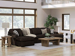 This armless loveseat is made with polyester upholstery. Pairs with other items in the series to make a sectional.<br><br><b>Additional Dimensions</b><br><ul><li>Seat depth: 36-"</li><li>Seat height: 33-"</li><li>Top of cushion to top of back: 29-"</li><l